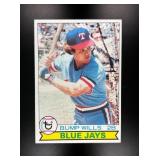 1979 TOPPS BUMP WILLS #369A RATED ROOKIE ERROR CAR