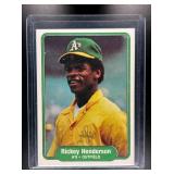 1982 FLEER RICKEY HENDERSON #92 OAKLAND ATHLETICS