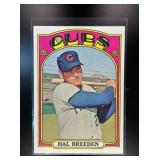 1972 TOPPS HAL BREEDEN #684 RC ROOKIE CHICAGO CUBS