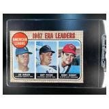 1968 TOPPS AMERICAN LEAGUE 1967 ERA LEADERS JOE HO