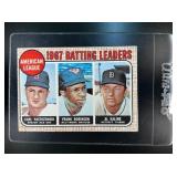 1968 TOPPS AMERICAN LEAGUE 1967 BATTING LEADERS CA