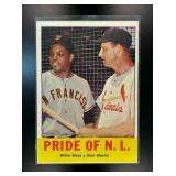 1963 TOPPS PRIDE OF THE N.L. WILLIE MAYS STAN MUSI