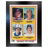 1978 TOPPS JACK MORRIS ROOKIE PITCHERS LARRY ANDER