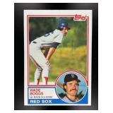 1983 TOPPS WADE BOGGS #498 RC ROOKIE BOSTON RED SO