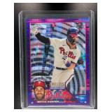 2023 TOPPS CHROME BRYCE HARPER #3 PURPLE SONAR REF