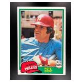 1981 TOPPS PETE ROSE #180 PHILADELPHIA PHILLIES SH