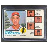 1973 Topps Reds Field Leaders (Sparky Anderson / A