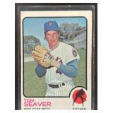 1973 TOPPS BASEBALL TOM SEAVER #350 NEW YORK METS