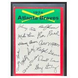 1974 TOPPS ATLANTA BRAVES #NNO TEAM CHECKLISTS