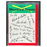 1974 TOPPS MONTREAL EXPOS #NNO TEAM CHECKLISTS