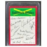 1974 TOPPS BALTIMORE ORIOLES #NNO TEAM CHECKLISTS