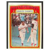 1972 TOPPS 1971 A.L. PLAYOFFS: ORIOLES CHAMPS! AL