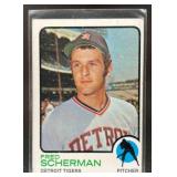 1973 TOPPS BASEBALL FRED SCHERMAN #660 DETROIT TIG
