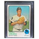 1973 TOPPS BASEBALL MICKEY LOLICH #390 DETROIT TIG