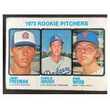 1973 Topps Rookie Pitchers (Jimmy Freeman / Charli