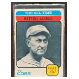 1973 TOPPS THE ALL-TIME BATTING LEADER - TY COBB A
