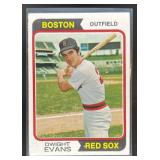 1974 TOPPS BASEBALL DWIGHT EVANS #351 BOSTON RED S
