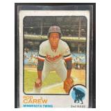 1973 TOPPS BASEBALL ROD CAREW #330 MINNESOTA TWINS