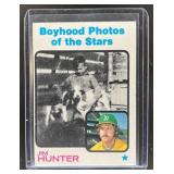 1973 TOPPS BASEBALL JIM HUNTER #344 OAKLAND ATHLET