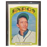 1972 TOPPS BASEBALL CESAR GUTIERREZ #743