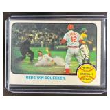 1973 TOPPS WORLD SERIES GAME NO. 3: REDS WIN SQUEA