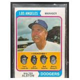 1974 DODGERS FIELD LEADERS WALTER ALSTON TOM LASOR
