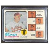 1973 TOPPS ORIOLES FIELD LEADERS EARL WEAVER GEORG