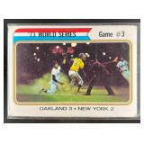 1974 TOPPS 73 WORLD SERIES GAME #3 #474 OAKLAND AT