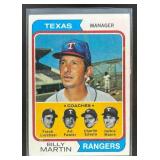 1974 Topps Rangers Field Leaders (Billy Martin / F