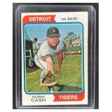 1974 TOPPS NORM CASH #367 DETROIT TIGERS