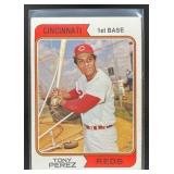 1974 TOPPS BASEBALL TONY PEREZ #230 CINCINNATI RED