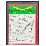 1974 TOPPS LOS ANGELES DODGERS TEAM CHECKLISTS #NN