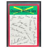 1974 TOPPS CHICAGO WHITE SOX TEAM CHECKLISTS #NNO