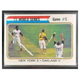 1974 TOPPS 73 WORLD SERIES GAME #5 #476 NEW YORK M