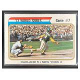 1974 TOPPS 73 WORLD SERIES GAME #7 #478 OAKLAND AT