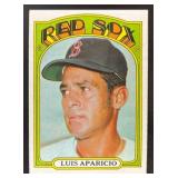 1972 TOPPS BASEBALL LUIS APARICIO #313 BOSTON RED