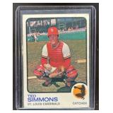 1973 TOPPS TED SIMMONS #85 ST. LOUIS CARDINALS