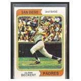 1974 TOPPS GLENN BECKERT #241A SAN DIEGO PADRES