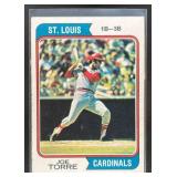 1974 TOPPS BASEBALL JOE TORRE #15 ST. LOUIS CARDIN