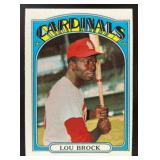 1972 TOPPS BASEBALL LOU BROCK #200 ST. LOUIS CARDI