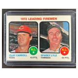 1973 Topps Baseball 1972 Leading Firemen (Clay Car