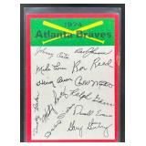 1974 TOPPS ATLANTA BRAVES TEAM CHECKLISTS #NNO