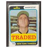 1974 TOPPS BASEBALL JIM MASON TRADED #618T NEW YOR