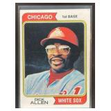1974 TOPPS BASEBALL DICK ALLEN #70 CHICAGO WHITE S
