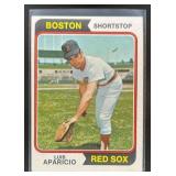 1974 TOPPS BASEBALL LUIS APARICIO #61 BOSTON RED S