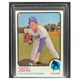 1973 TOPPS TOMMY JOHN #258 LOS ANGELES DODGERS