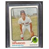 1973 TOPPS BASEBALL LUIS APARICIO #165 BOSTON RED