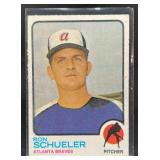 1973 TOPPS BASEBALL RON SCHUELER #169 RC ATLANTA B