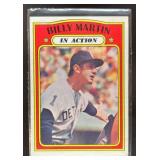 1972 TOPPS BILLY MARTIN #34 DETROIT TIGERS