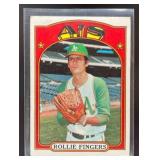 1972 TOPPS BASEBALL ROLLIE FINGERS #241 OAKLAND AT